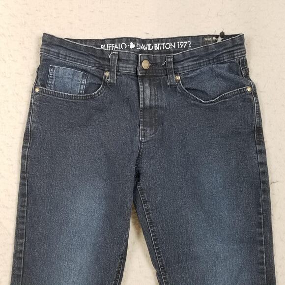 Buffalo David Bitton Jeans Mens 32x30 Dark Wash Evan-X Slim Straight Stretch - Picture 2 of 14